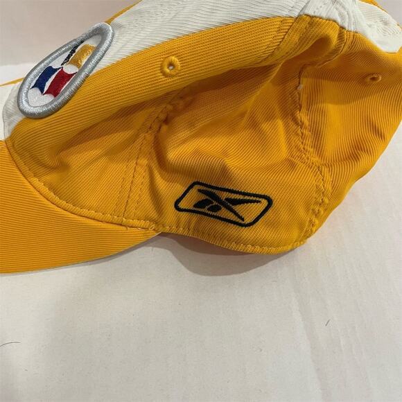 Pittsburgh Steelers Reebok Yellow Flex Fit Hat L/XL NFL Cap - Picture 3 of 8